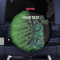 Personalised New Zealand Darts Spare Tire Cover Aotearoa Maori Fern Mix Manaia Tattoo LT14 - Polynesian Pride