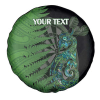Personalised New Zealand Darts Spare Tire Cover Aotearoa Maori Fern Mix Manaia Tattoo LT14 - Polynesian Pride