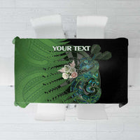 Personalised New Zealand Darts Tablecloth Aotearoa Maori Fern Mix Manaia Tattoo LT14 Green - Polynesian Pride