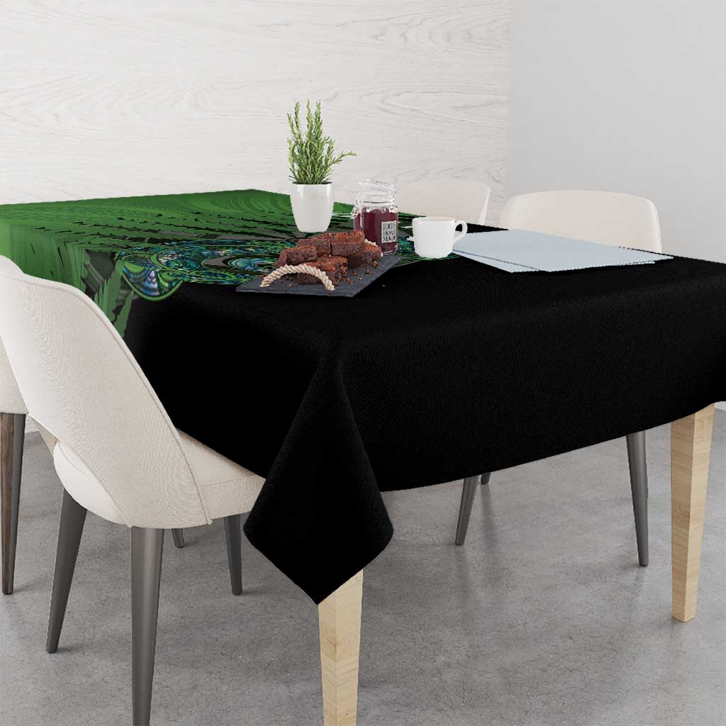 Personalised New Zealand Darts Tablecloth Aotearoa Maori Fern Mix Manaia Tattoo LT14 - Polynesian Pride