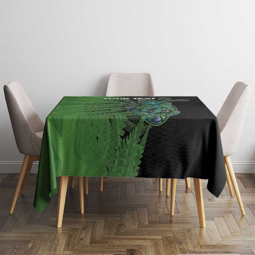 Personalised New Zealand Darts Tablecloth Aotearoa Maori Fern Mix Manaia Tattoo LT14 - Polynesian Pride
