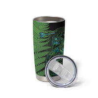 Personalised New Zealand Darts Tumbler Cup Aotearoa Maori Fern Mix Manaia Tattoo LT14 - Polynesian Pride