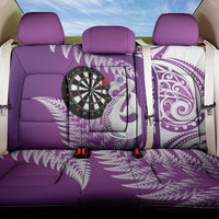 Personalised New Zealand Darts Back Car Seat Cover Aotearoa Fern Mix Paua Shell Manaia - Purple LT14 One Size Purple - Polynesian Pride