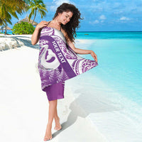 Personalised New Zealand Darts Sarong Aotearoa Fern Mix Paua Shell Manaia - Purple LT14 - Polynesian Pride