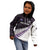 New Zealand Silver Fern Rugby Custom Kid Hoodie Go All Black Purple Maori Paua Shell - Polynesian Pride