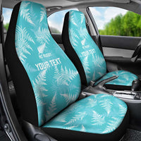 New Zealand Silver Fern Rugby Custom Car Seat Cover Go Aotearoa Champions Turquoise Version LT14 - Polynesian Pride
