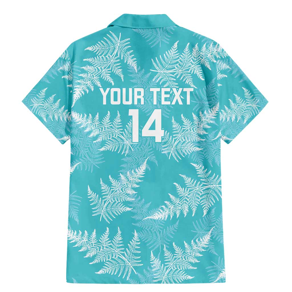 New Zealand Silver Fern Rugby Custom Family Matching Mermaid Dress and Hawaiian Shirt Go Aotearoa Champions Turquoise Version LT14 - Polynesian Pride