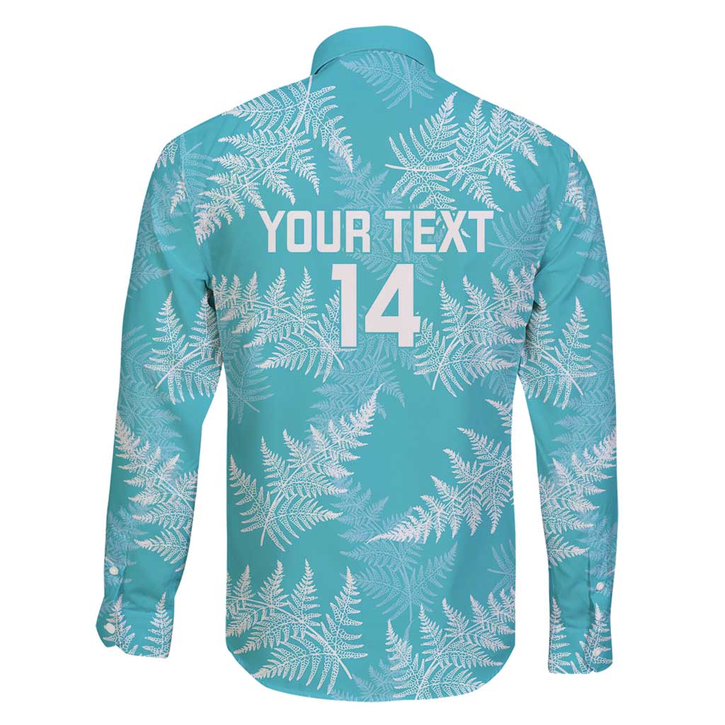 New Zealand Silver Fern Rugby Custom Family Matching Tank Maxi Dress and Hawaiian Shirt Go Aotearoa Champions Turquoise Version LT14 - Polynesian Pride