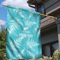 New Zealand Silver Fern Rugby Custom Garden Flag Go Aotearoa Champions Turquoise Version LT14 - Polynesian Pride