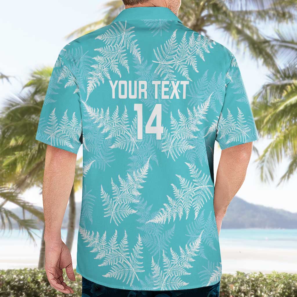 New Zealand Silver Fern Rugby Custom Hawaiian Shirt Go Aotearoa Champions Turquoise Version LT14 - Polynesian Pride