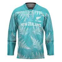New Zealand Silver Fern Rugby Custom Hockey Jersey Go Aotearoa Champions Turquoise Version LT14 Unisex Turquoise - Polynesian Pride