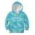New Zealand Silver Fern Rugby Custom Kid Hoodie Go Aotearoa Champions Turquoise Version - Polynesian Pride