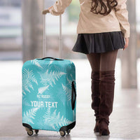 New Zealand Silver Fern Rugby Custom Luggage Cover Go Aotearoa Champions Turquoise Version - Polynesian Pride
