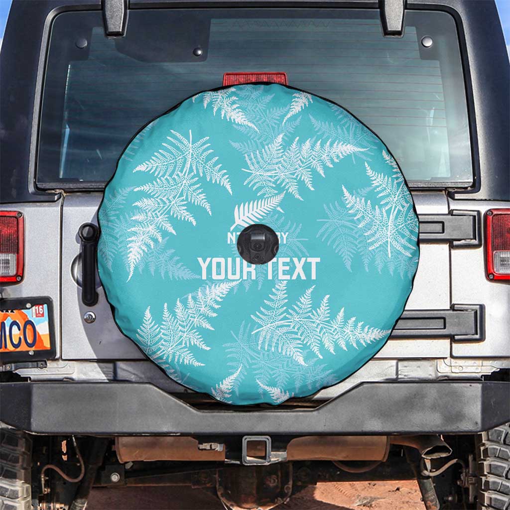 New Zealand Silver Fern Rugby Custom Spare Tire Cover Go Aotearoa Champions Turquoise Version - Polynesian Pride