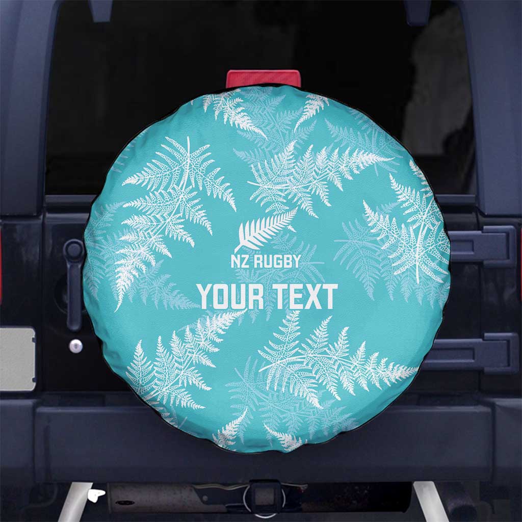 New Zealand Silver Fern Rugby Custom Spare Tire Cover Go Aotearoa Champions Turquoise Version LT14 No hole Turquoise - Polynesian Pride