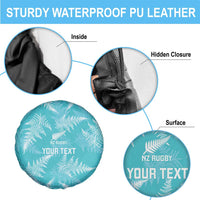 New Zealand Silver Fern Rugby Custom Spare Tire Cover Go Aotearoa Champions Turquoise Version LT14 - Polynesian Pride