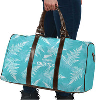 New Zealand Silver Fern Rugby Custom Travel Bag Go Aotearoa Champions Turquoise Version LT14 - Polynesian Pride