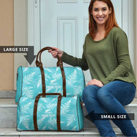 New Zealand Silver Fern Rugby Custom Travel Bag Go Aotearoa Champions Turquoise Version LT14 - Polynesian Pride