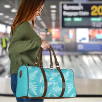 New Zealand Silver Fern Rugby Custom Travel Bag Go Aotearoa Champions Turquoise Version LT14 - Polynesian Pride