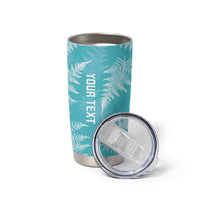 New Zealand Silver Fern Rugby Custom Tumbler Cup Go Aotearoa Champions Turquoise Version LT14 - Polynesian Pride