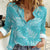 New Zealand Silver Fern Rugby Custom Women Casual Shirt Go Aotearoa Champions Turquoise Version - Polynesian Pride