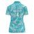 New Zealand Silver Fern Rugby Custom Women Polo Shirt Go Aotearoa Champions Turquoise Version - Polynesian Pride