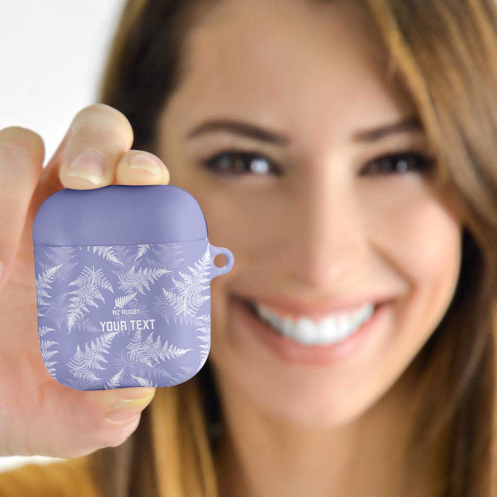 New Zealand Silver Fern Rugby Custom AirPods Case Go Aotearoa Champions Purple Version - Polynesian Pride