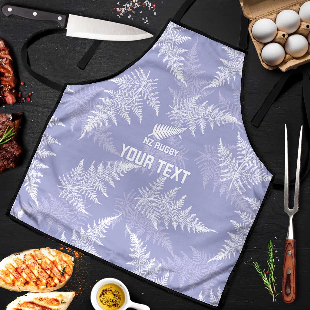 New Zealand Silver Fern Rugby Custom Apron Go Aotearoa Champions Purple Version - Polynesian Pride