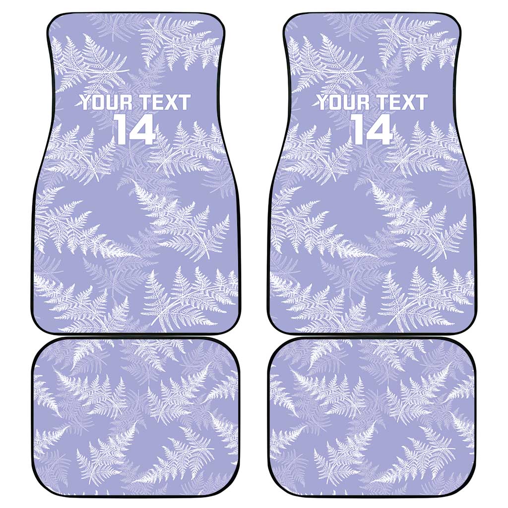 New Zealand Silver Fern Rugby Custom Car Mats Go Aotearoa Champions Purple Version LT14 - Polynesian Pride