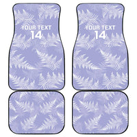 New Zealand Silver Fern Rugby Custom Car Mats Go Aotearoa Champions Purple Version LT14 - Polynesian Pride