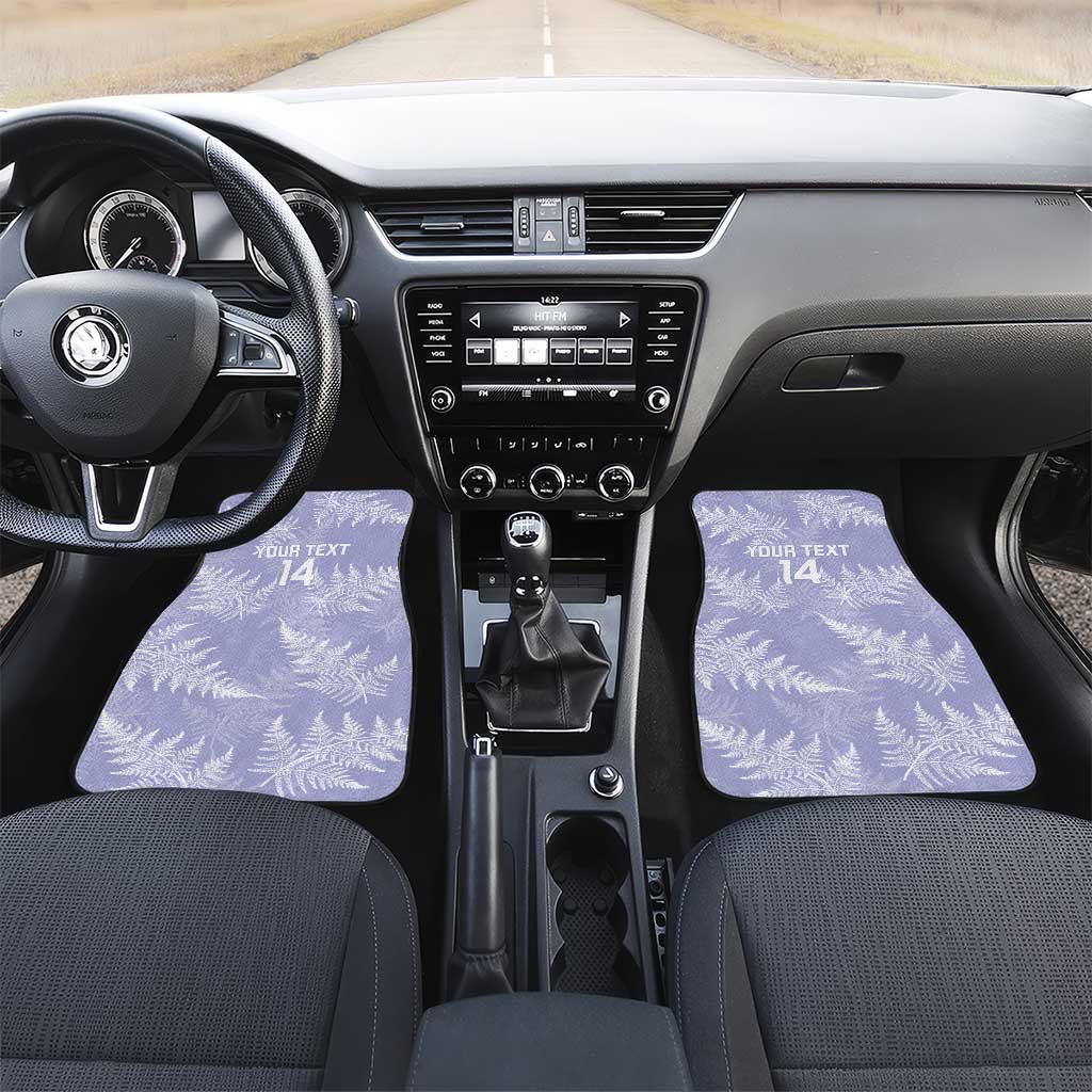New Zealand Silver Fern Rugby Custom Car Mats Go Aotearoa Champions Purple Version LT14 Set 2pcs - Front Purple - Polynesian Pride