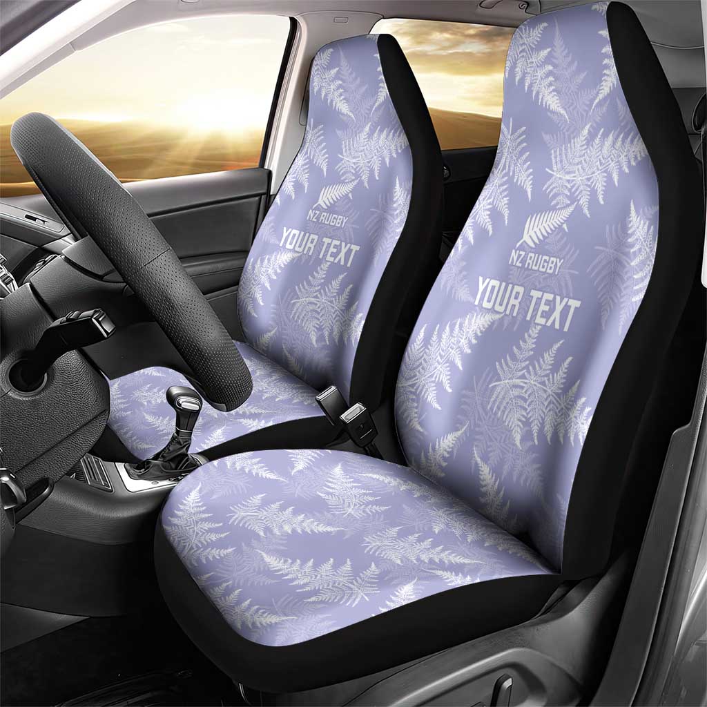 New Zealand Silver Fern Rugby Custom Car Seat Cover Go Aotearoa Champions Purple Version LT14 - Polynesian Pride