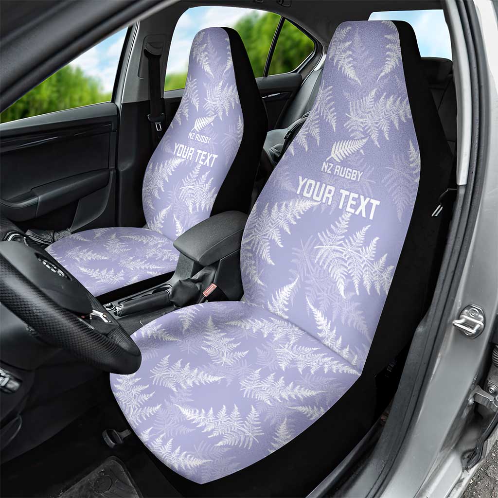 New Zealand Silver Fern Rugby Custom Car Seat Cover Go Aotearoa Champions Purple Version LT14 - Polynesian Pride