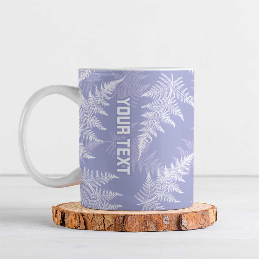 New Zealand Silver Fern Rugby Custom Ceramic Mug Go Aotearoa Champions Purple Version - Polynesian Pride