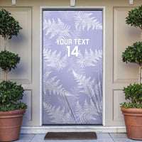 New Zealand Silver Fern Rugby Custom Door Cover Go Aotearoa Champions Purple Version LT14 Purple - Polynesian Pride