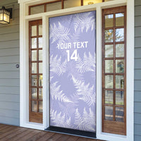 New Zealand Silver Fern Rugby Custom Door Cover Go Aotearoa Champions Purple Version LT14 - Polynesian Pride