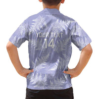 New Zealand Silver Fern Rugby Custom Family Matching Long Sleeve Bodycon Dress and Hawaiian Shirt Go Aotearoa Champions Purple Version LT14 - Polynesian Pride