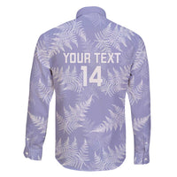 New Zealand Silver Fern Rugby Custom Family Matching Long Sleeve Bodycon Dress and Hawaiian Shirt Go Aotearoa Champions Purple Version LT14 - Polynesian Pride