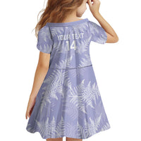 New Zealand Silver Fern Rugby Custom Family Matching Off Shoulder Short Dress and Hawaiian Shirt Go Aotearoa Champions Purple Version LT14 - Polynesian Pride