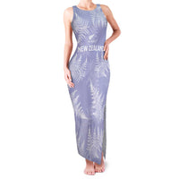 New Zealand Silver Fern Rugby Custom Family Matching Tank Maxi Dress and Hawaiian Shirt Go Aotearoa Champions Purple Version LT14 Mom's Dress Purple - Polynesian Pride