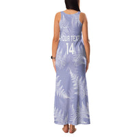 New Zealand Silver Fern Rugby Custom Family Matching Tank Maxi Dress and Hawaiian Shirt Go Aotearoa Champions Purple Version LT14 - Polynesian Pride