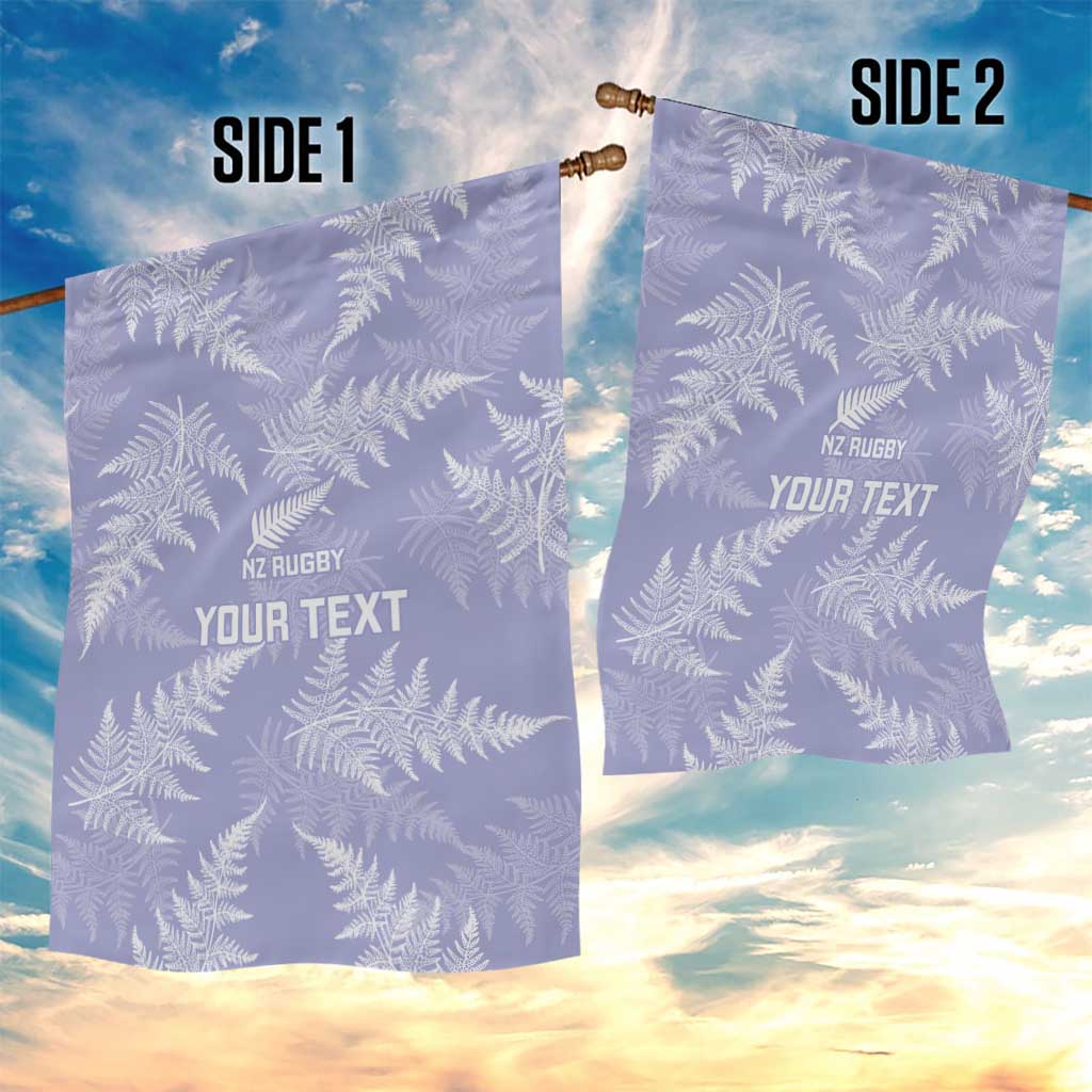 New Zealand Silver Fern Rugby Custom Garden Flag Go Aotearoa Champions Purple Version LT14 - Polynesian Pride