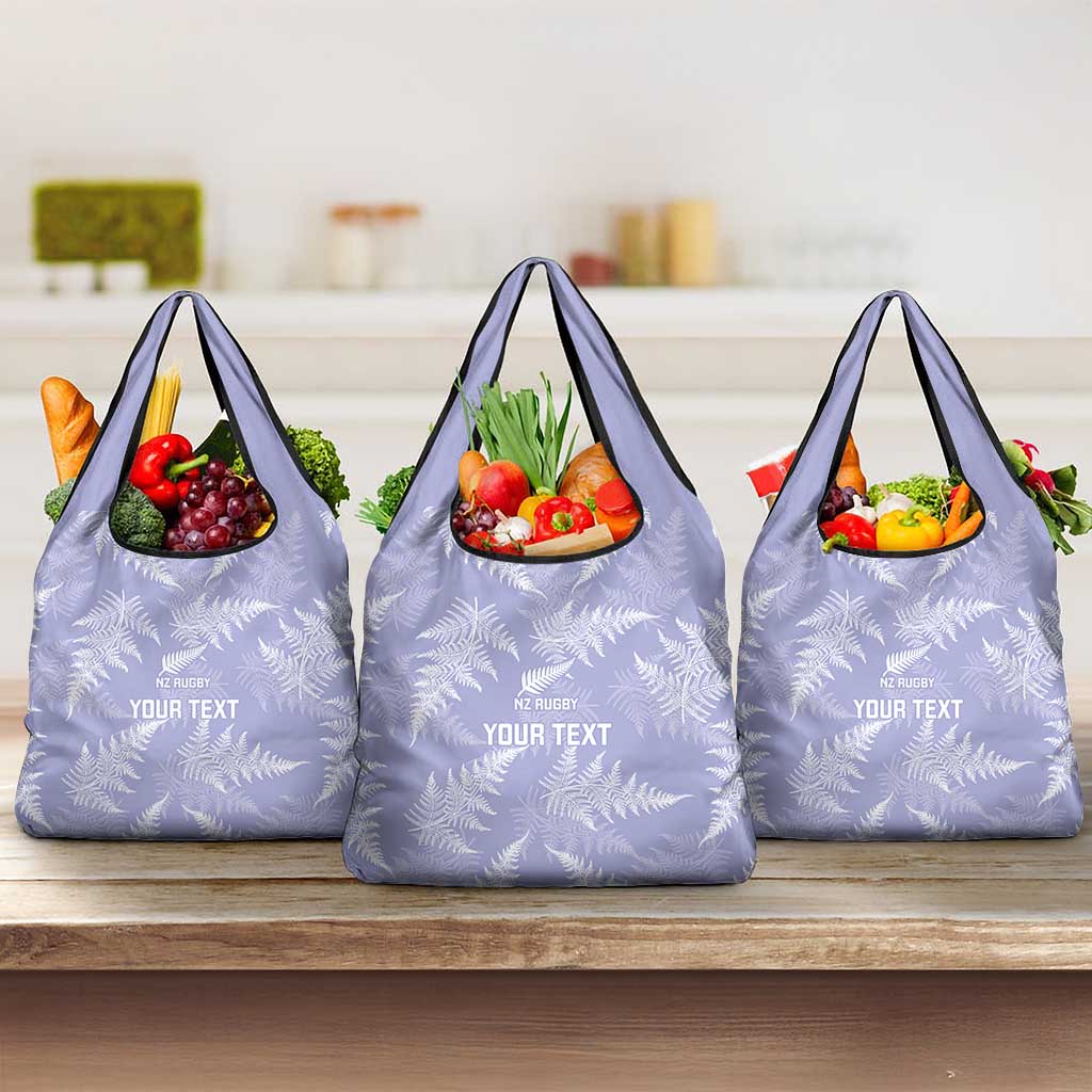 New Zealand Silver Fern Rugby Custom Grocery Bag Go Aotearoa Champions Purple Version LT14 3-pack One Size Purple - Polynesian Pride