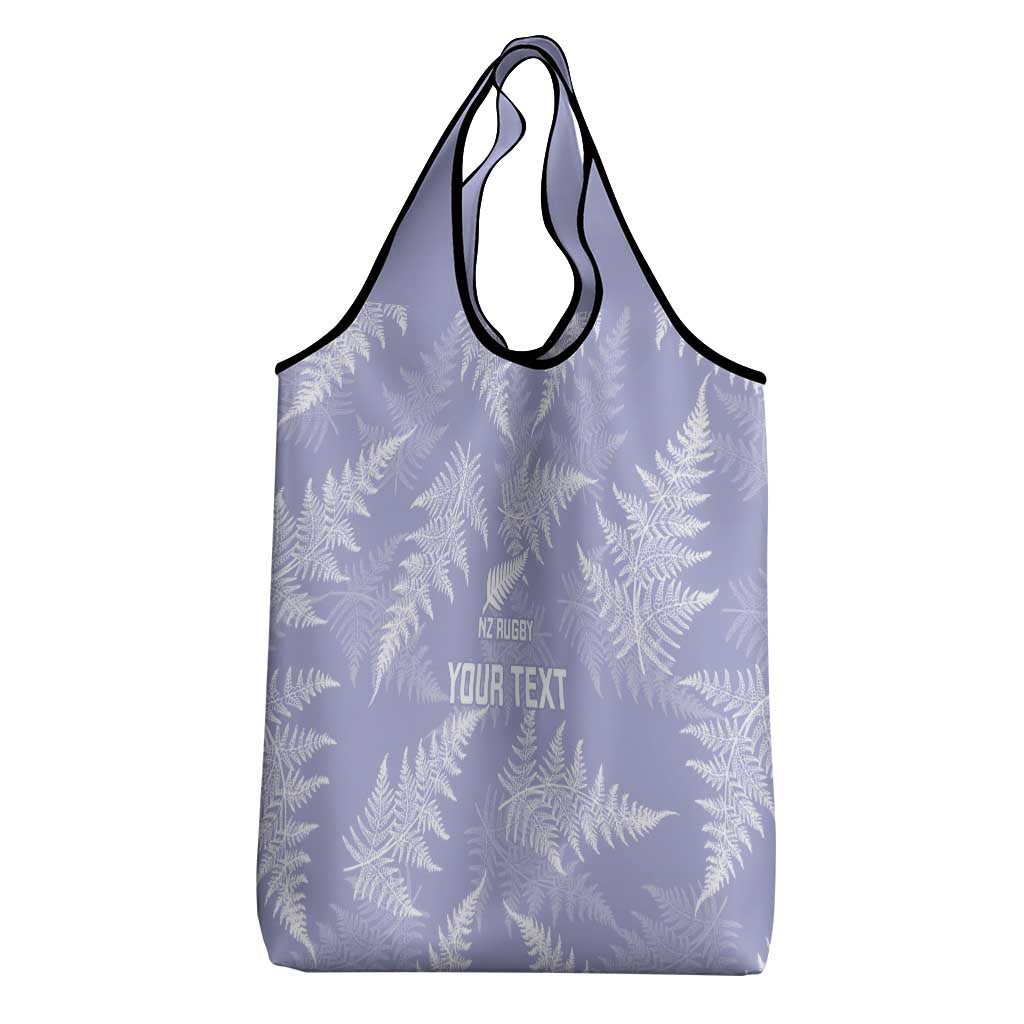 New Zealand Silver Fern Rugby Custom Grocery Bag Go Aotearoa Champions Purple Version LT14 - Polynesian Pride