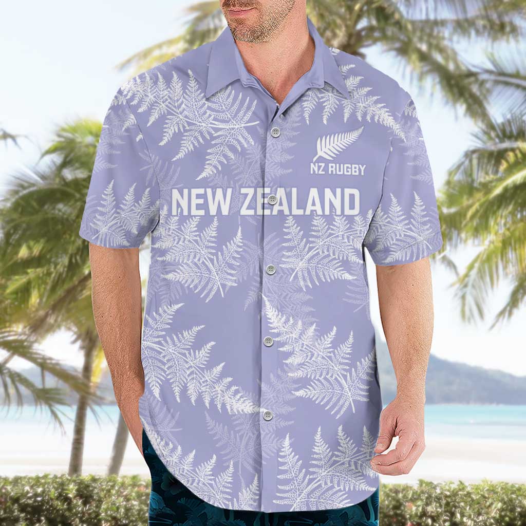 New Zealand Silver Fern Rugby Custom Hawaiian Shirt Go Aotearoa Champions Purple Version LT14 - Polynesian Pride