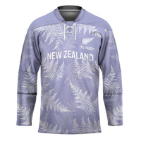 New Zealand Silver Fern Rugby Custom Hockey Jersey Go Aotearoa Champions Purple Version LT14 Unisex Purple - Polynesian Pride