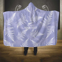 New Zealand Silver Fern Rugby Custom Hooded Blanket Go Aotearoa Champions Purple Version LT14 - Polynesian Pride