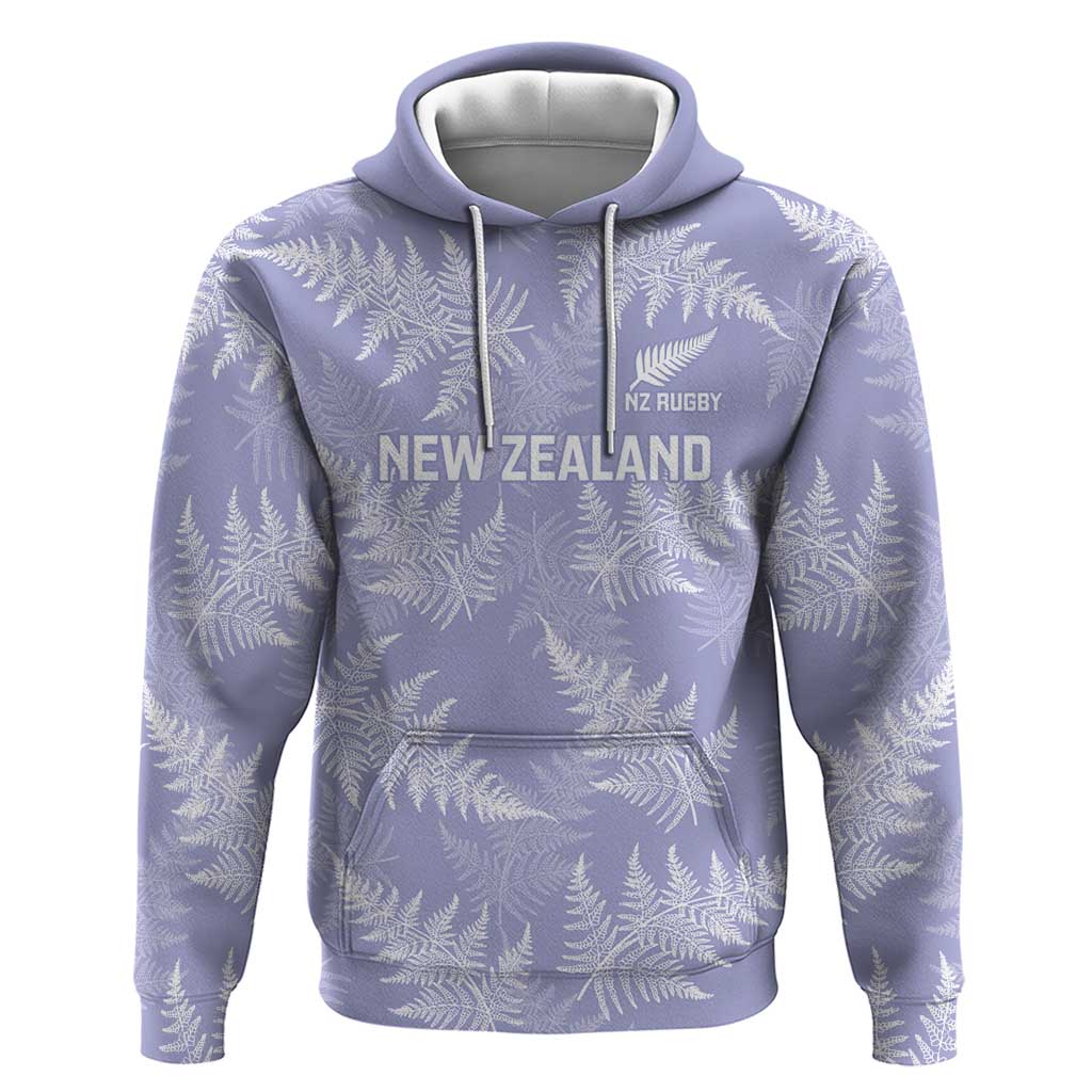 New Zealand Silver Fern Rugby Custom Hoodie Go Aotearoa Champions Purple Version LT14 Pullover Hoodie Purple - Polynesian Pride