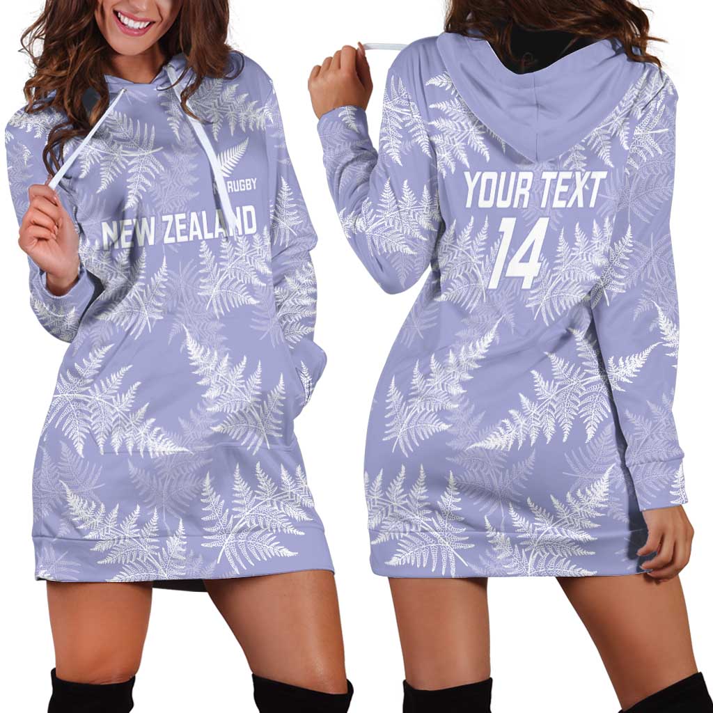 New Zealand Silver Fern Rugby Custom Hoodie Dress Go Aotearoa Champions Purple Version LT14 - Polynesian Pride