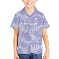 New Zealand Silver Fern Rugby Custom Kid Hawaiian Shirt Go Aotearoa Champions Purple Version LT14 Kid Purple - Polynesian Pride